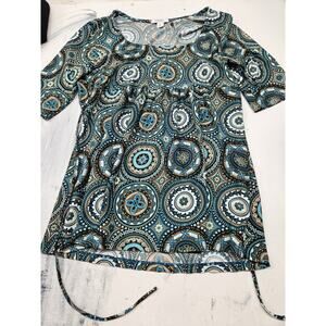 Dressbarn Blouse Short Sleeve Size Medium
